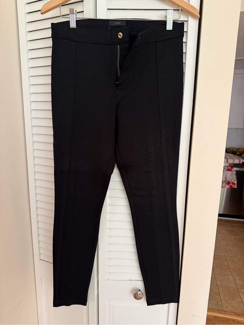 J. Crew Black Slim Ponte Ankle Pants